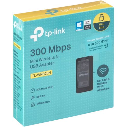 TPLink TP Link Wireless Mini USB-A 2.0 Wi-Fi N Adaptor 300Mbps