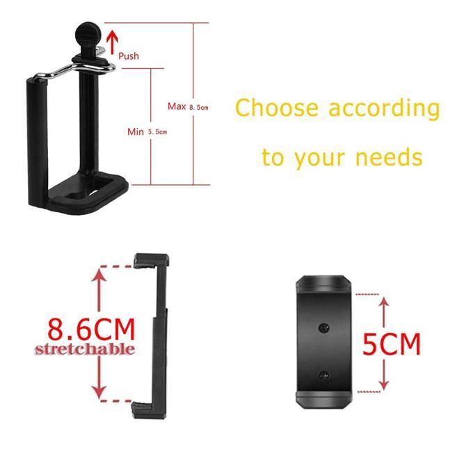 Portable Telescopic Smartphone Tripod With Phone Holder-No Rod